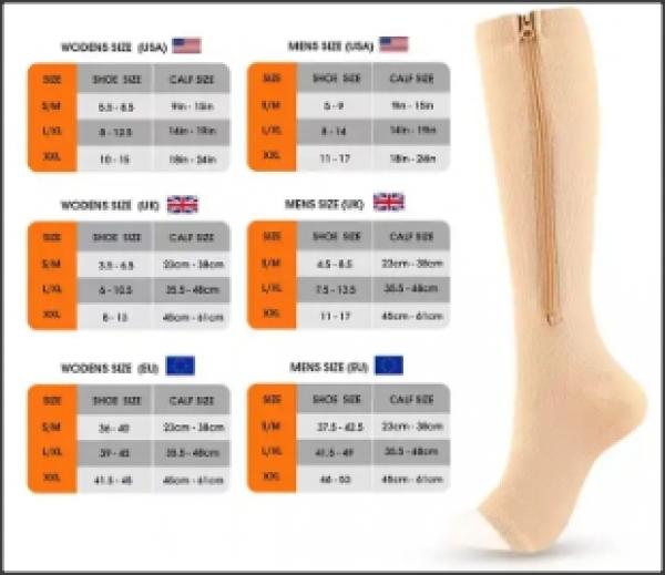 Kompressionsstrümpfe mit Reißverschluss 18-21 mmHg und offenen Zehenbereich 3 Paar